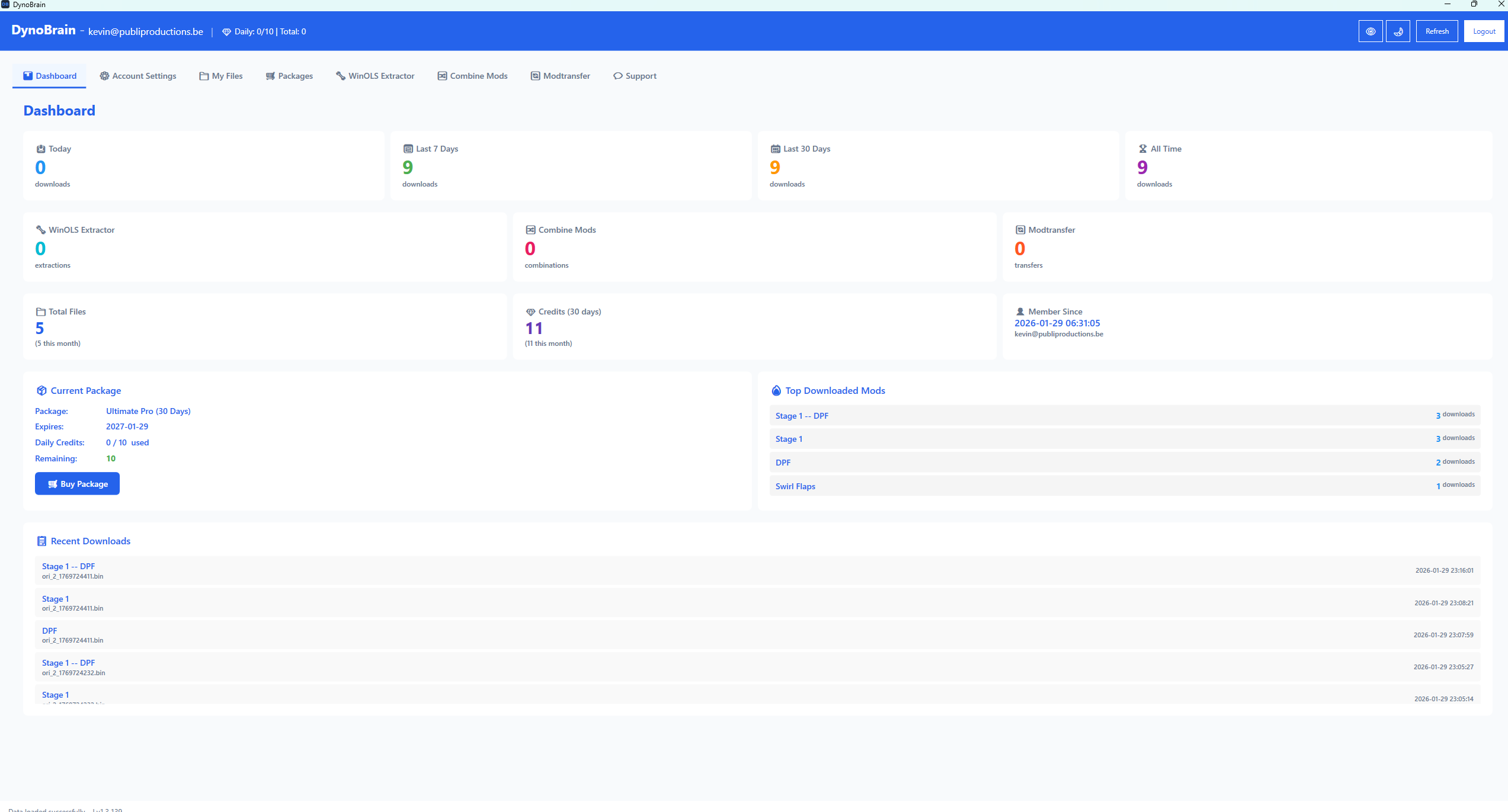 DynoBrain Windows App